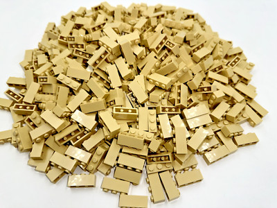 LEGO Pack of 100x New Tan Brick 1 x 3 BULK BRICKS