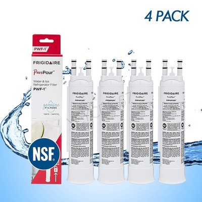 4 PACK Frigidaire PWF-1 FPPWFU01 Refrige PurePour Water &Ice Filter Sealed New