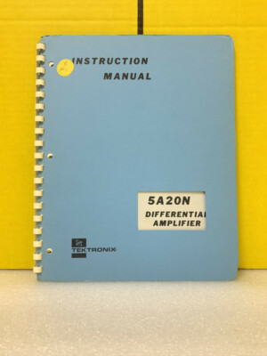 Tektronix 5A20N Differential Amplifier Instruction Manual