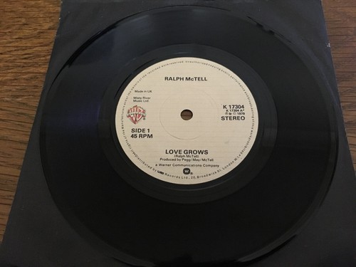 Ralph McTell "Love Grows & Banjo Man" 7" Warner Single K17304 1982 EX CONDITION - Bild 3 von 4