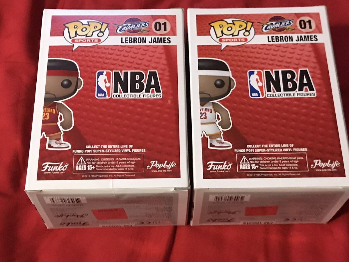 Funko Pop NBA 01 Lebron James Cleveland Cavaliers Home Away White