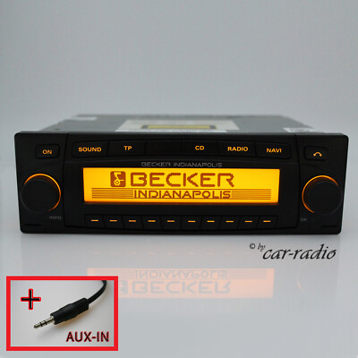 Becker Indianapolis BE7920 Radio CD MP3 WMA  Autoradio AUX-IN Klinkenstecker 115