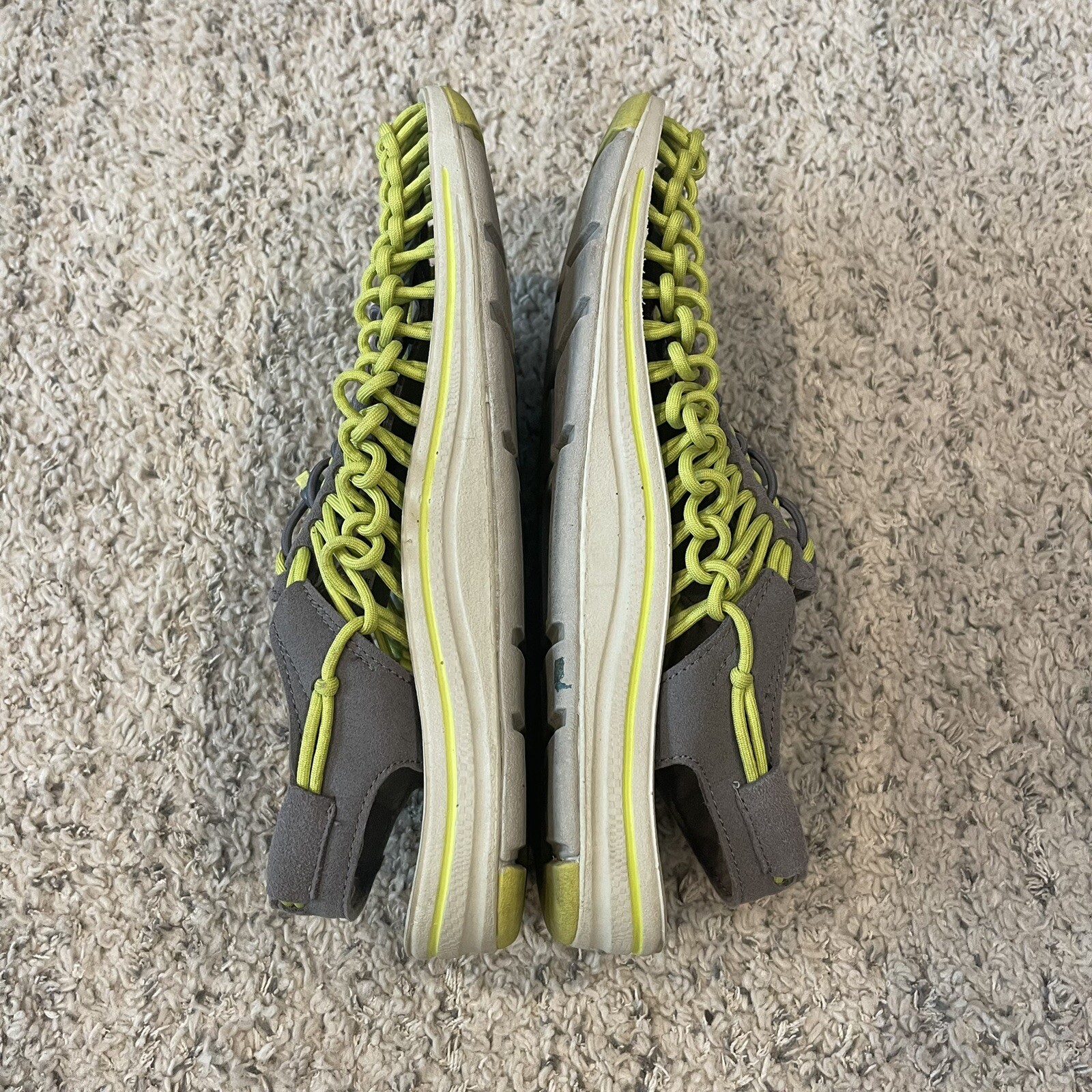 Scarpe sandali da donna Keen Uneek grigio verde tessuto corda elastica acqua W9 M7