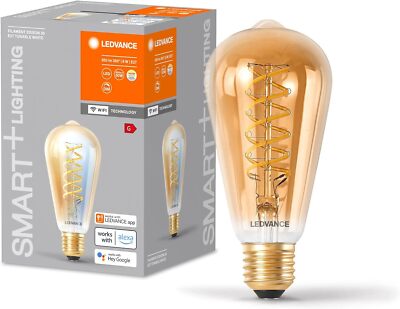 Ledvance SMART+ Edison-Form WIFI LED-Lampe,Gold-Tönung,E27, dimmbar,Weißglühend