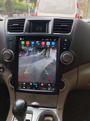 12.1'' Android Navigation Car GPS Stereo Tesla Style For Toyota Highlander 07~13