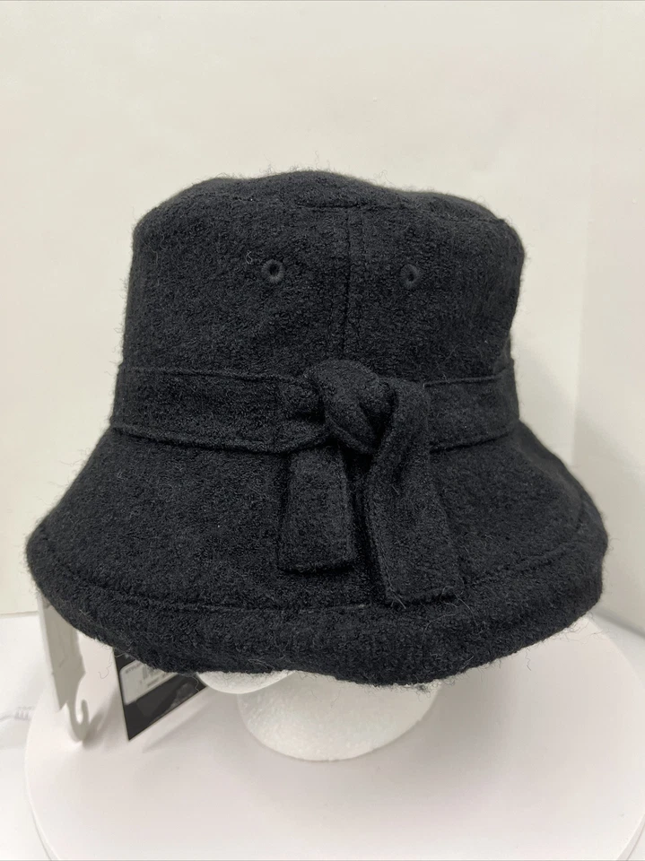 Chapéu de inverno feminino Nine West Boucle lã chaleira preto - Imagem 2 de 4