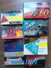 LOT of 17 Blank Cassette Tapes Various TDK Sony Fuji 60 90