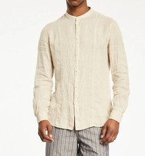 Gaudi' Camicia Manica Lunga Coreana Sabbia - Taglia L Abbigliamento Uomo