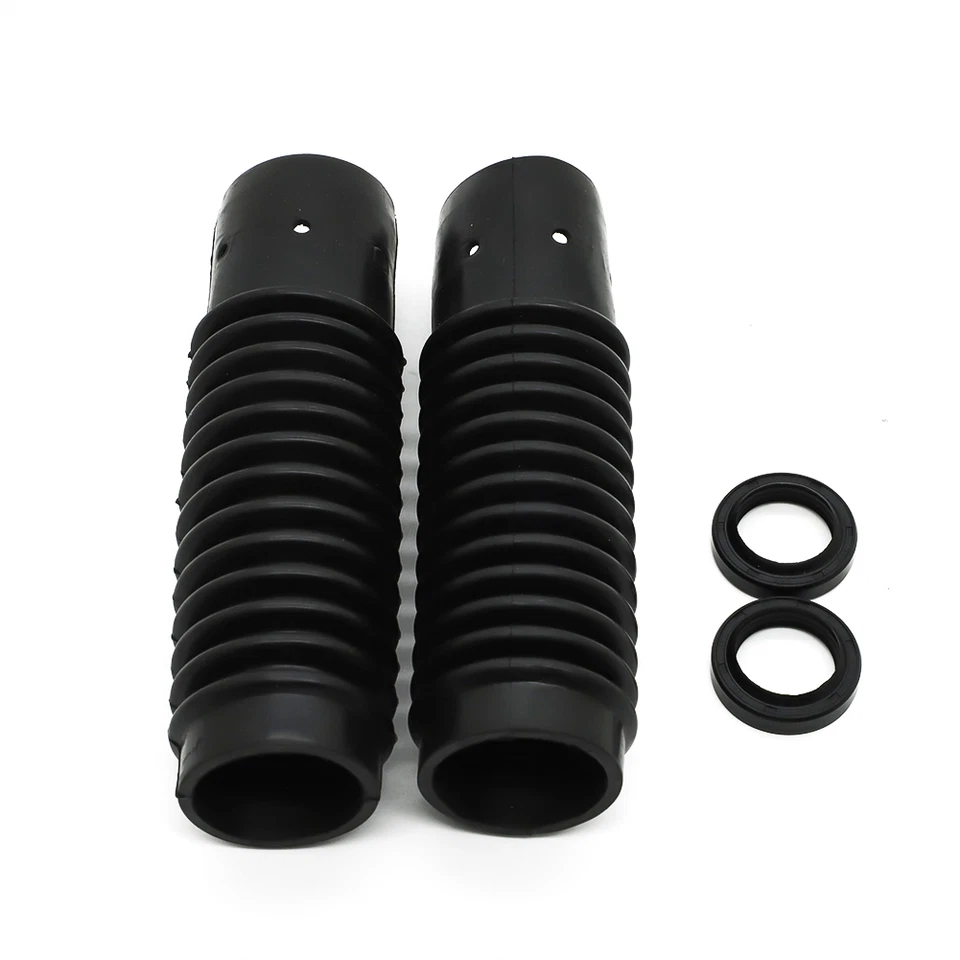 Botas horquilla delantera negras para Honda CT90 CT110 CL90 S90 CB125 CL125 51611-459-880 Foto 3 de 4