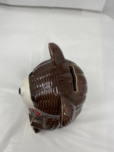 VINTAGE TEDDYBÄR KERAMIK BANK ALTE MÜNZBANK ALT MADE IN JAPAN - Bild 5 von 11