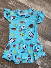 Posh Peanut Cosmo Bodysuit Twirl Dress