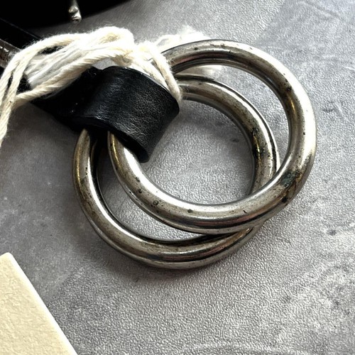 Diesel Men Leather Studs Belt Bracelet Y2K Sleek Total length 92cm Almost unused - Picture 11 of 12