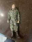 Hasbro GI Joe 1964 Vintage Brown Hair Figure w/ Uniform and Several Accessories