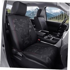 for Toyota Tundra Seat Covers 2022 2023 2024 2025 2026, Black Camo, Full Set