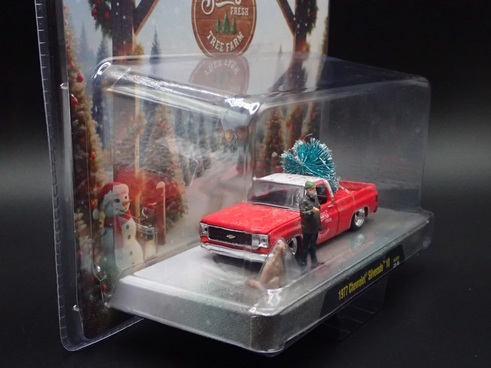 Chevrolet Silverado 10 Sean's Fresh Tree Farm 1977 M2 Machines MJS01 25-46 2025 Foto 4 de 4