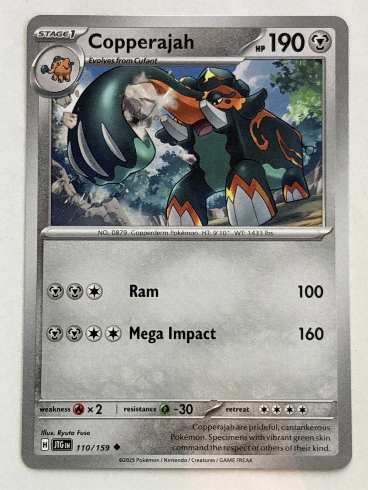Pokémon TCG Journey Together Copperajah 110/159 NM