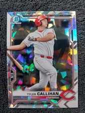 2021 Bowman #BCP-91 Tyler Callihan Chrome Prospects Atomic Refractor