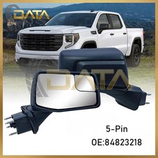 Left Driver Side Mirror For 2019-2024 Chevrolet Silverado 1500 Truck Heated 5pin