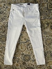 adriano goldschmied jeans The Legging Ankle 30 R White Skinny Jeans Used AG