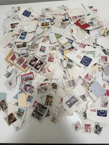 Huge US Stamp Kiloware On Paper Mix Used Vintage Bulk Lot Estate