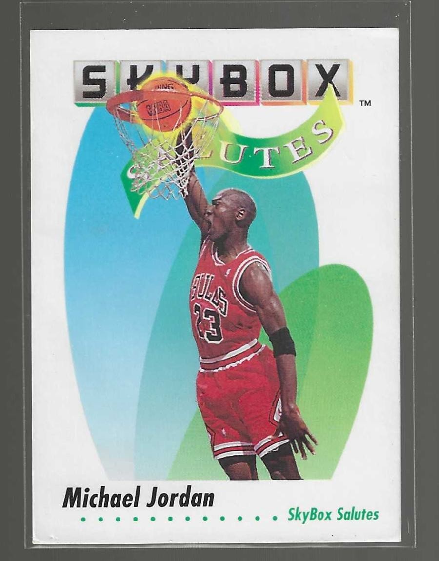 1991-92 Skybox Basketball - MICHAEL JORDAN #572 "Skybox Salutes" - Chicago Bulls