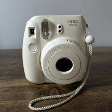 Fujifilm Instax Mini 8 Instant Film Camera White Cream  Tested And Working