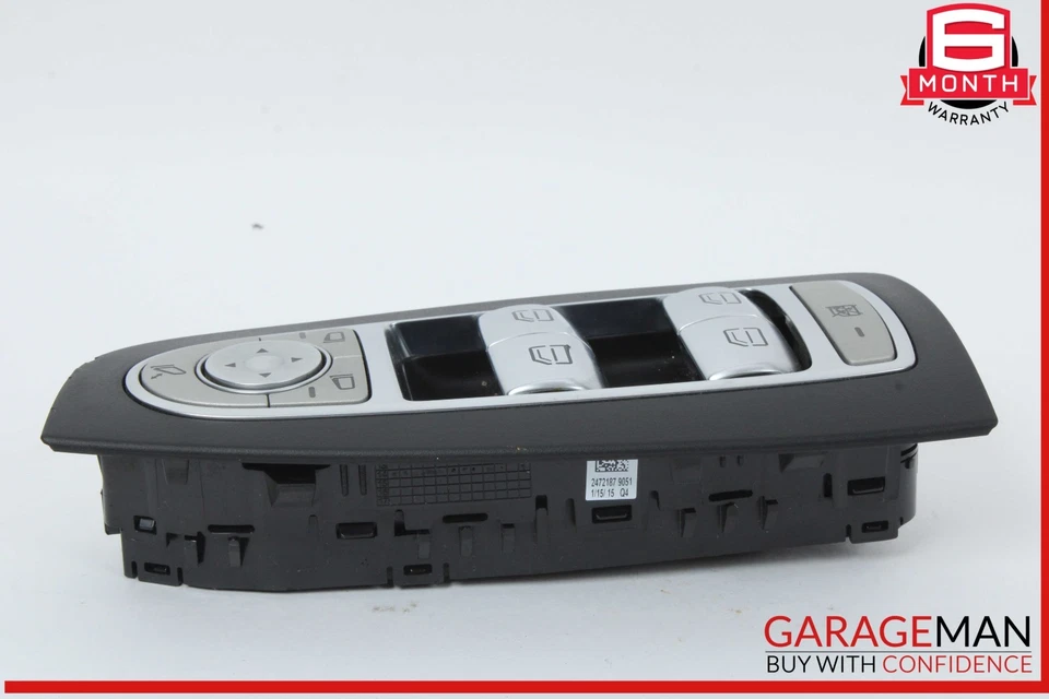Interruptor de control de ventana de puerta delantera izquierda 15-20 Mercedes W205 C300 GLC43 OEM Foto 4 de 4
