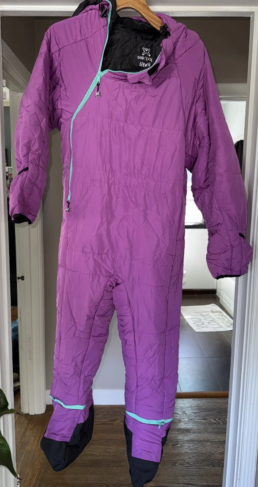 Selk'Bag Lite Wearable Sleeping Bag Adult Small Purple Packable Camping
Opens in a new window or tab