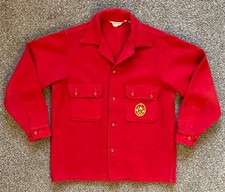 Vintage Boy Scouts of America Official Wool Jacket Shirt Men's Size 42 BSA