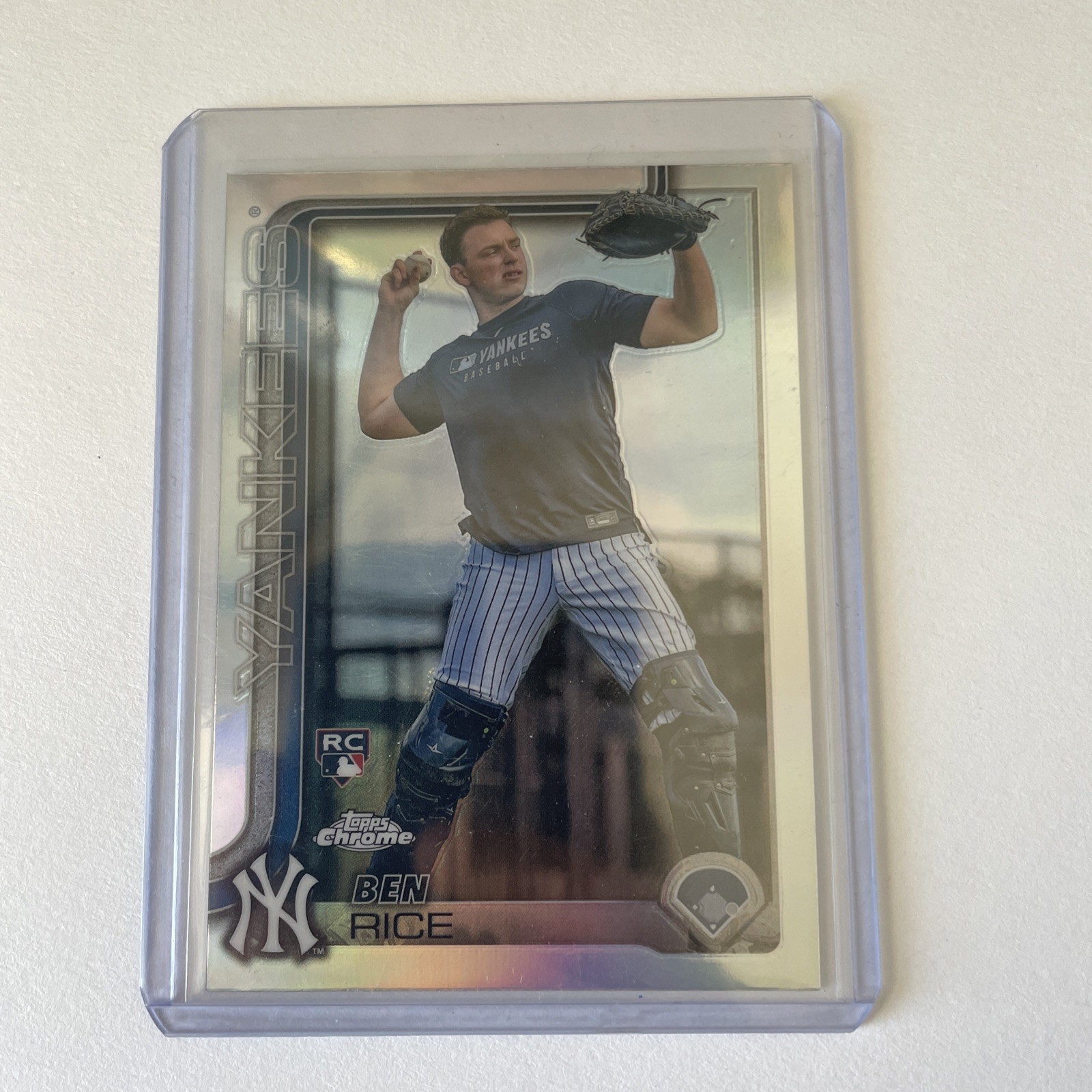 Ben Rice Rookie Image Variation 2025 Topps Chrome Baseball #139 SP RC NY Yankees