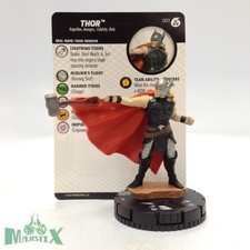 Heroclix Avengers War of the Realms set Thor 001 Fast Forces figure w/card 