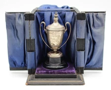 1914 ROYAL ENFIELD ‘Challenge Cup Run’ Silver Pre-War Motorcycle Trophy w/ Case