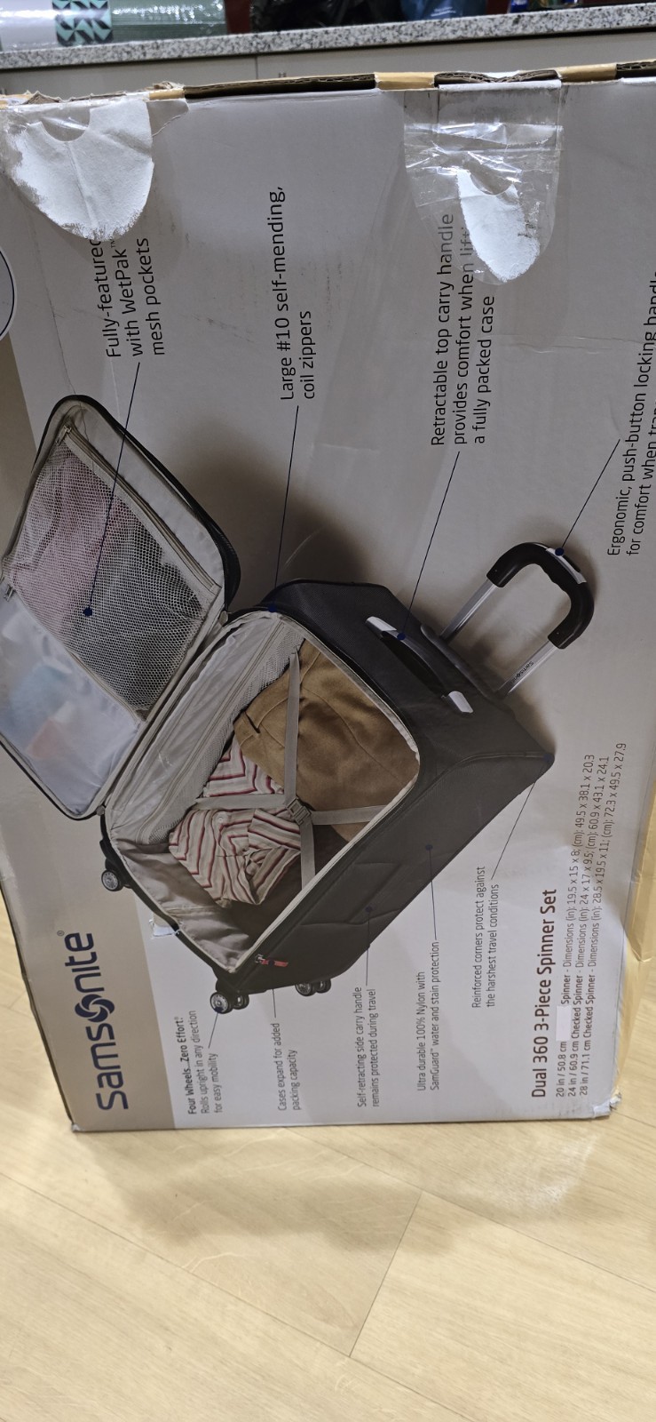 Samsonite Dual 360 Spinner Set 3 Piezas Venta Ligero