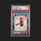 2024 Donruss Rated Rookie Jayden Daniels #389 Optic Preview Pink Prizm PSA 10