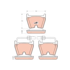 Satz Bremsbeläge Bremsklötze vorne für Audi A5 8T3 8F7 R8 422 427 | 24156666