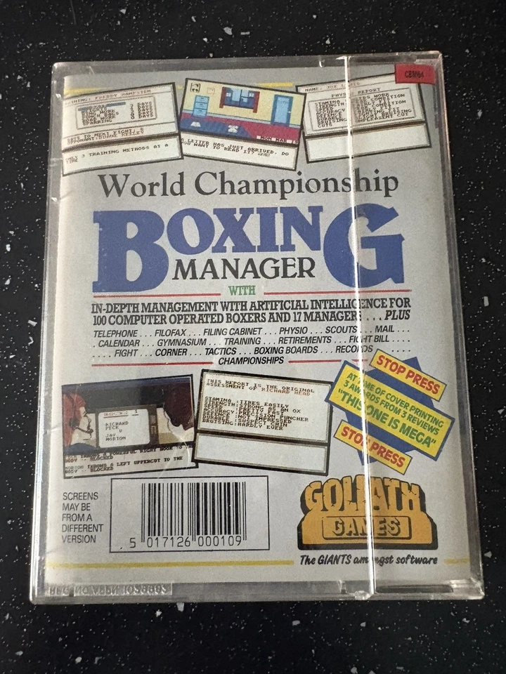 World Championship Boxing Manager - Goliath Games - Commodore 64 C64 - Tested - Image 2 of 4