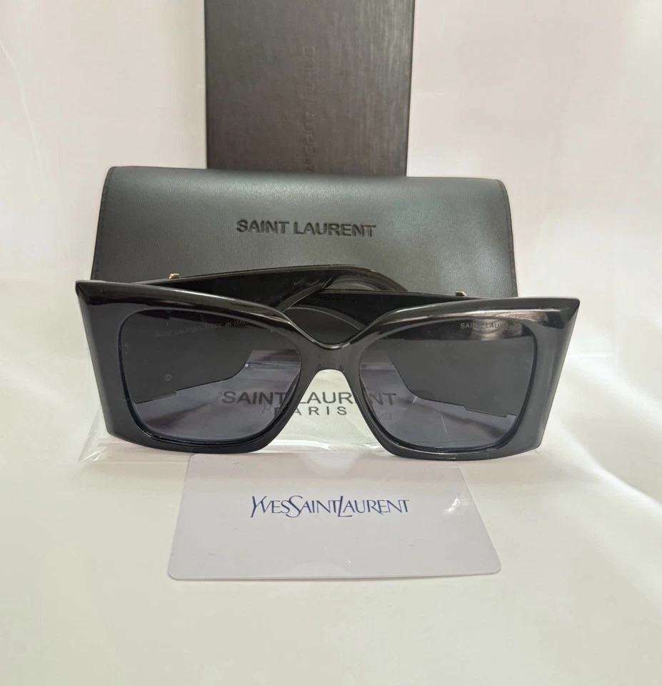 Saint черный Laurent CAT EYE солнцезащитные очки 54 мм SL-новый в коробке - Изображение 2 из 4