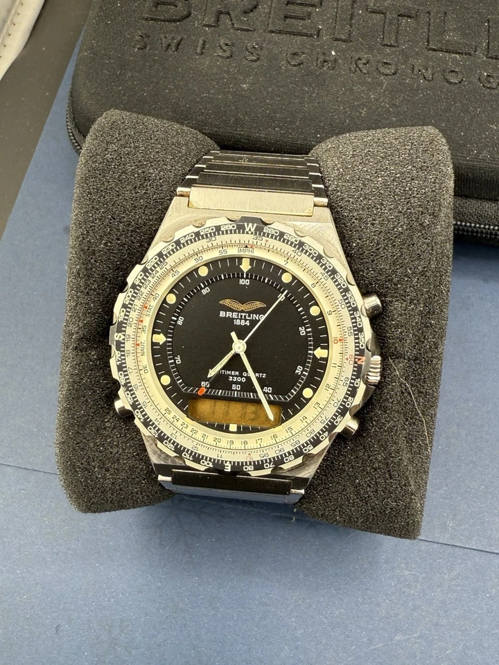 Breitling Navitimer Quartz 3300 Iraqi Air Force Armbanduhr Luxus - Bild 2 von 4