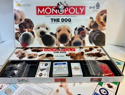 THE DOG ARTLIST COLLECTION EDITION MONOPOLY Board Game 100% Complete 2003 Hasbro