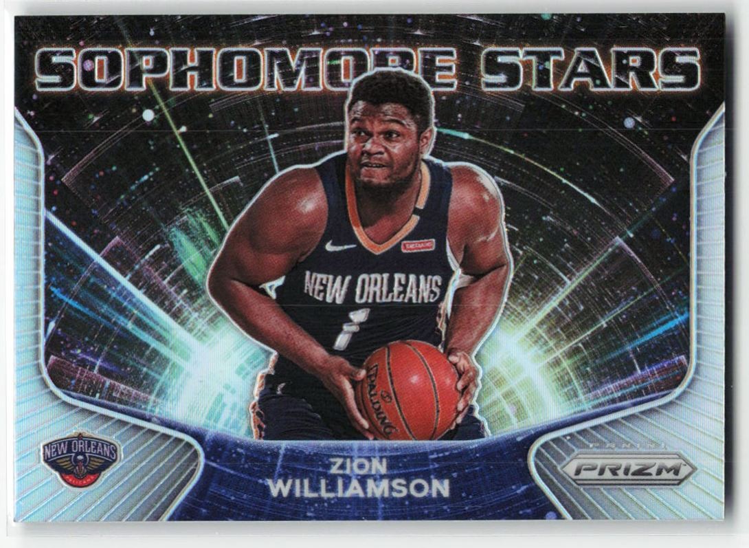 2020-21 Panini prizm Sophomore Stars Silver Zion Williamson #3 New Orleans