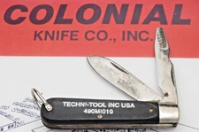 Vintage COLONIAL KNIFE CO Electrician’s Knife - Carbon Steel - Used & Sharpened
