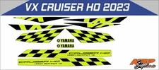 Waverunner VX Cruiser HO 1.8 2023 Graphics / Decal / Sticker Kit CUSTOM BLACK