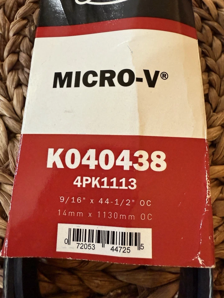 Cinturón serpentino Gates K040438 para Toyota Tacoma 1999-2004 Foto 2 de 4