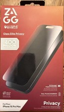 ZAGG - Glass Elite Privacy Apple iPhone 16 Pro Max - Tinted