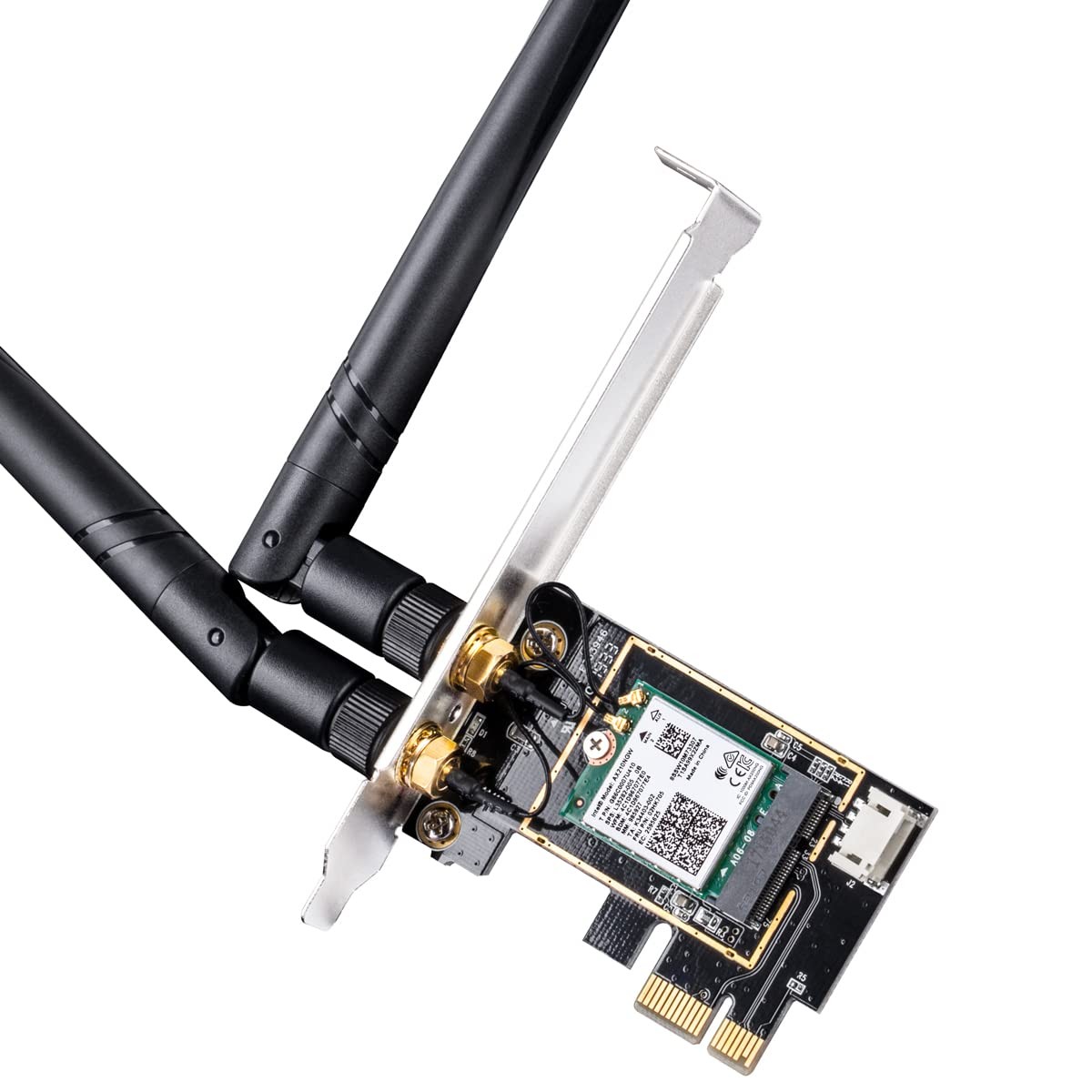 Carte WiFi 6 PCIe PC AX3000 AX200 Réseau Sans Fil Double Bande Haute Vitesse 2402Mbps