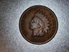 1902 Indian Head Cent - BU RB Actual Coin, LOW SHIPPING