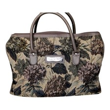 Vintage Floral Tapestry Overnight Duffel Bag Diane Von Furstenberg Satchel Soft