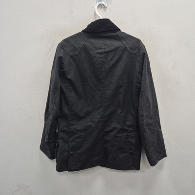 Barbour X Jack Spade Hopper Wax Waterproof Black Biker Jacket Coat Barbour X Jack Spade Hopper Wax Waterproof Black Biker Jacket Coat