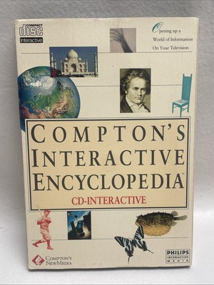 VINTAGE PHILLIPS CD-I Compton's Interactive Encyclopedia CD-Interactive 1992