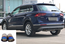 For 2008-2019 VW Volkswagen Tiguan Car Rear Exhaust Muffler TailPipe Tip Blue